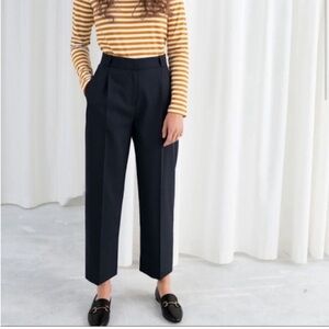 & Other Stories Midnight Blue Trousers